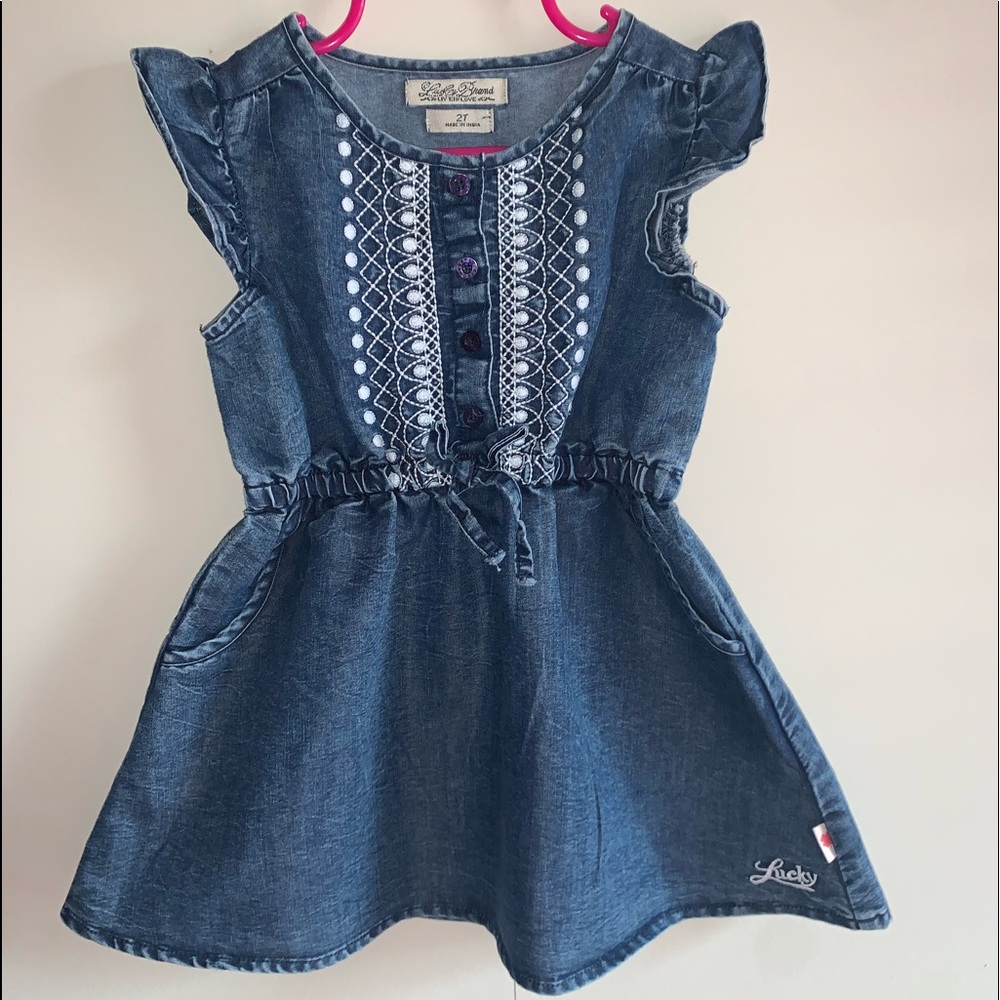 Denim Toddler Girl dress 2T